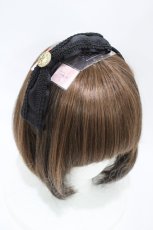 画像1: m petit by misako / AM*モチーフカチューシャ  ブラック H-26-05-07-1006-LO-AC-NS-ZH (1)
