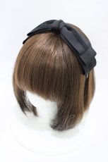 画像1: m petit by misako / AM*NIリボンカチューシャ  ブラック H-26-05-07-1007-LO-AC-NS-ZH (1)