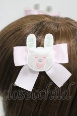 画像3: Nile Perch / うさぎリボンクリップセット  ピンク H-26-05-07-1010-LO-AC-NS-ZH (3)