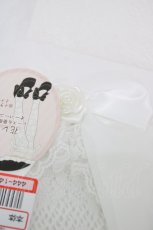 画像2: m petit by misako / AMOVKNIバラリボン  白 H-26-05-07-1021-LO-ZA-NS-ZH (2)