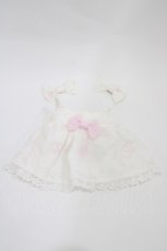 画像1: BABY,THE STARS SHINE BRIGHT / くみゃちゃんのStrawberry Garden刺繍くみゃちゃんジャンパースカート  オフ白 H-26-05-07-1028-BA-ZA-NS-ZH (1)