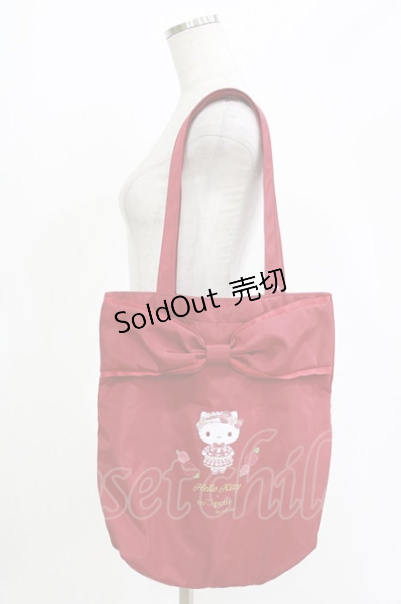 画像1: m petit by misako / サンリオキャラクターズHello Kitty AMリボンタテナガトート  レッド H-26-05-07-063-LO-BG-NS-ZH (1)