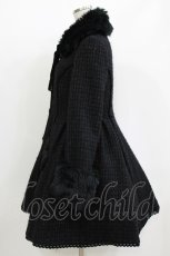 画像2: Angelic Pretty / 乙女リボンコート（ラメワッフル） Free ブラック H-26-05-07-002-AP-CO-NS-ZH (2)