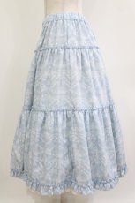 画像2: m petit by misako / NINA'S/RVパニエスカート LL サックス/アイボリー リバーシブル H-26-05-07-014-LO-SK-NS-ZH (2)