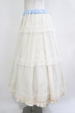 画像5: m petit by misako / NINA'S/RVパニエスカート LL サックス/アイボリー リバーシブル H-26-05-07-014-LO-SK-NS-ZH (5)