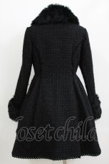画像3: Angelic Pretty / 乙女リボンコート（ラメワッフル） Free ブラック H-26-05-07-002-AP-CO-NS-ZH (3)
