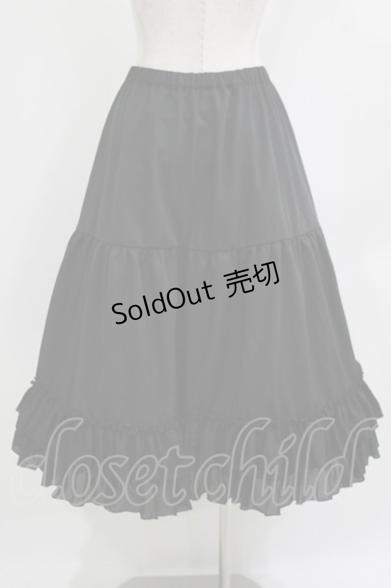 画像3: axes femme kawaii / ミディフリルペチスカート M ブラック H-26-05-07-015-AX-SK-NS-ZH (3)