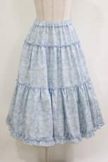 画像1: m petit by misako / NINA'S/RVパニエスカート M サックス/アリボリー リバーシブル H-26-05-07-017-LO-SK-NS-ZH (1)