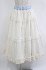 画像5: m petit by misako / NINA'S/RVパニエスカート M サックス/アリボリー リバーシブル H-26-05-07-017-LO-SK-NS-ZH (5)