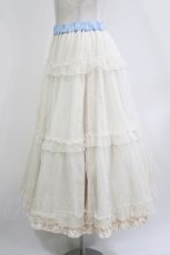 画像6: m petit by misako / NINA'S/RVパニエスカート M サックス/アリボリー リバーシブル H-26-05-07-017-LO-SK-NS-ZH (6)