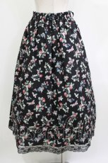 画像3: axes femme / ベリー柄ロングスカート M ブラック H-26-05-07-018-AX-SK-NS-ZH (3)
