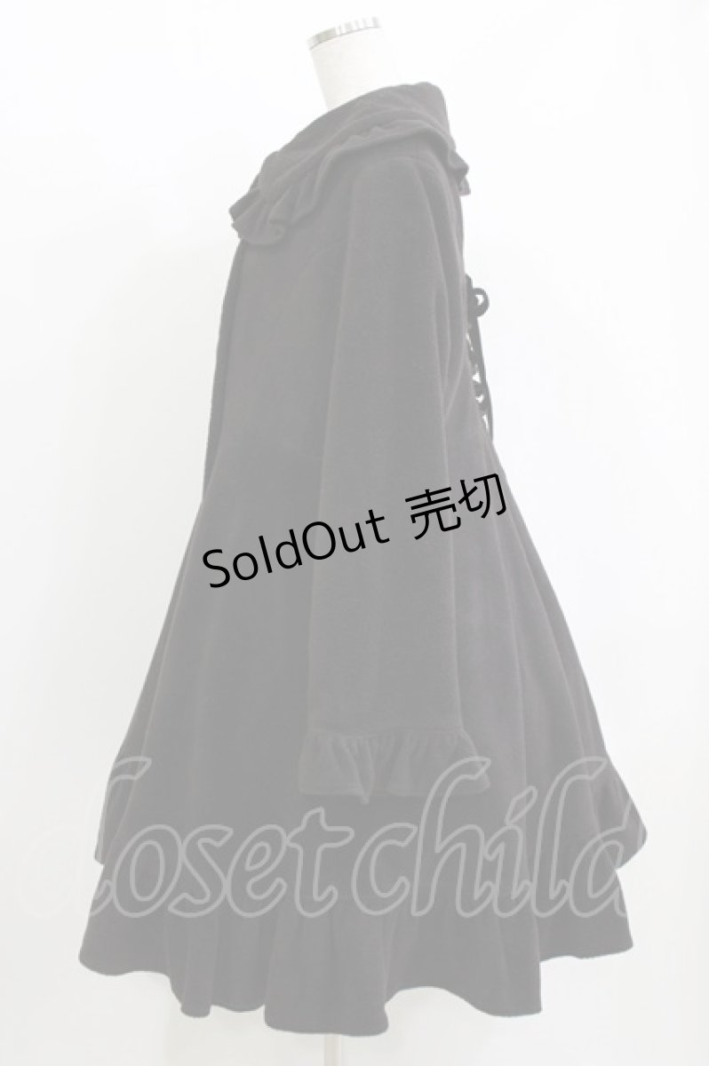 画像2: Lovely MAXICIMAM / ハニードロップコート 大きいサイズ ブラック H-26-05-07-003-LO-CO-NS-ZTC012 (2)