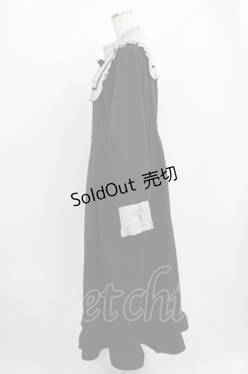 画像2: DearMyLove / クロス刺繍シスターワンピース 4L ブラック/グレー H-26-05-08-033-LO-OP-NS-ZH (2)