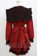 画像3: DearMyLove / レースセーラーリボンセットアップ 4L レッド H-26-05-08-036-LO-OP-NS-ZH (3)