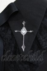 画像3: DearMyLove / クロス刺繍襟ブラウス 4L レッド/ブラック H-26-05-08-043-LO-BL-NS-ZH (3)