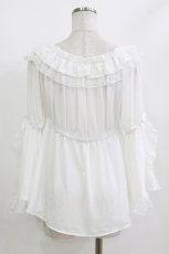 画像3: axes femme kawaii / 2WAY姫袖ブラウス M 白 H-26-05-08-047-AX-BL-NS-ZH (3)