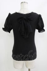 画像2: Secret Honey / ドットチュールリボントップス M ブラック H-26-05-08-057-CA-TO-NS-ZH (2)