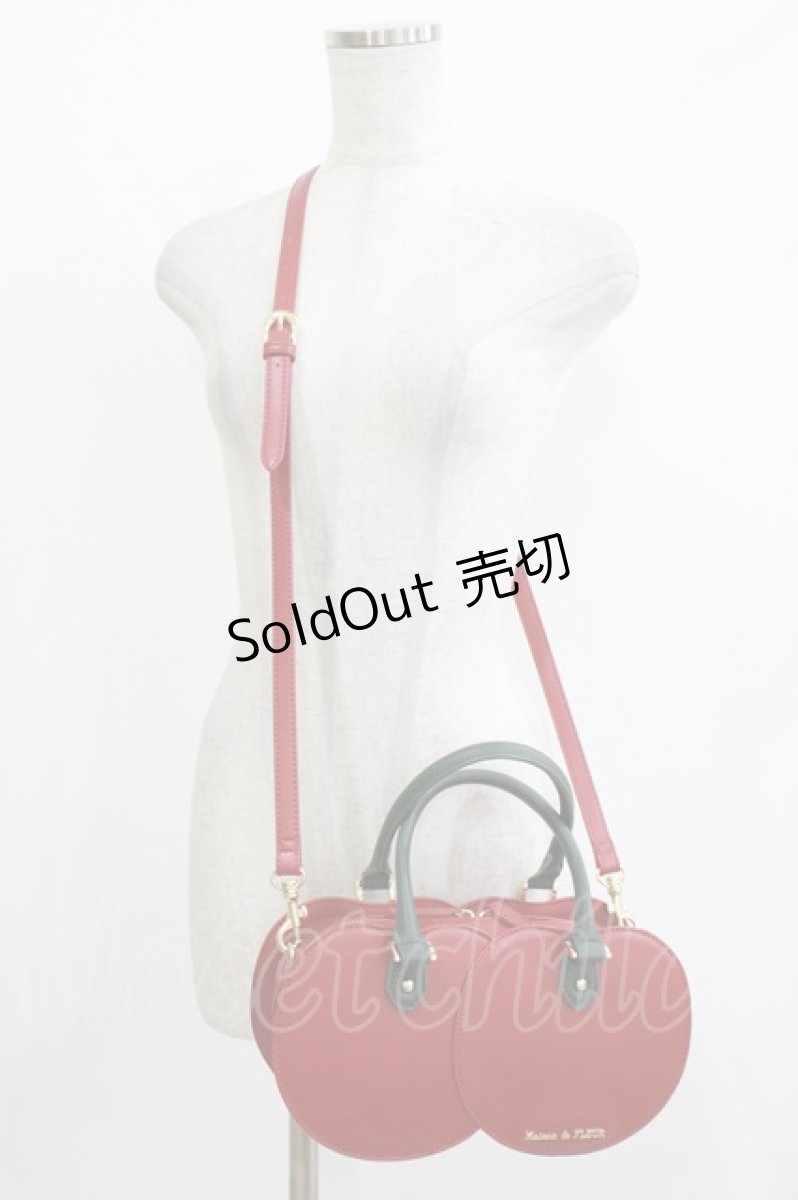 画像1: Maison de FLEUR / チェリーショルダーバッグ  レッド H-26-05-08-058-LO-BG-NS-ZH (1)