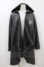 画像1: ALGONQUINS / ロゴ刺繍ポンチョ F グレー H-26-05-08-1026-AL-JA-AK-ZH (1)