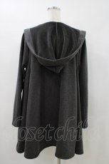 画像2: ALGONQUINS / ロゴ刺繍ポンチョ F グレー H-26-05-08-1026-AL-JA-AK-ZH (2)
