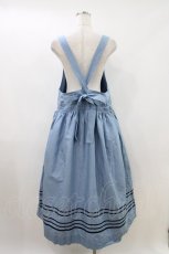 画像3: Jane Marple / Vintage marine tablier skirt  ブルーグレイ×ネイビー H-26-05-08-1009-JM-SK-KB-ZH (3)