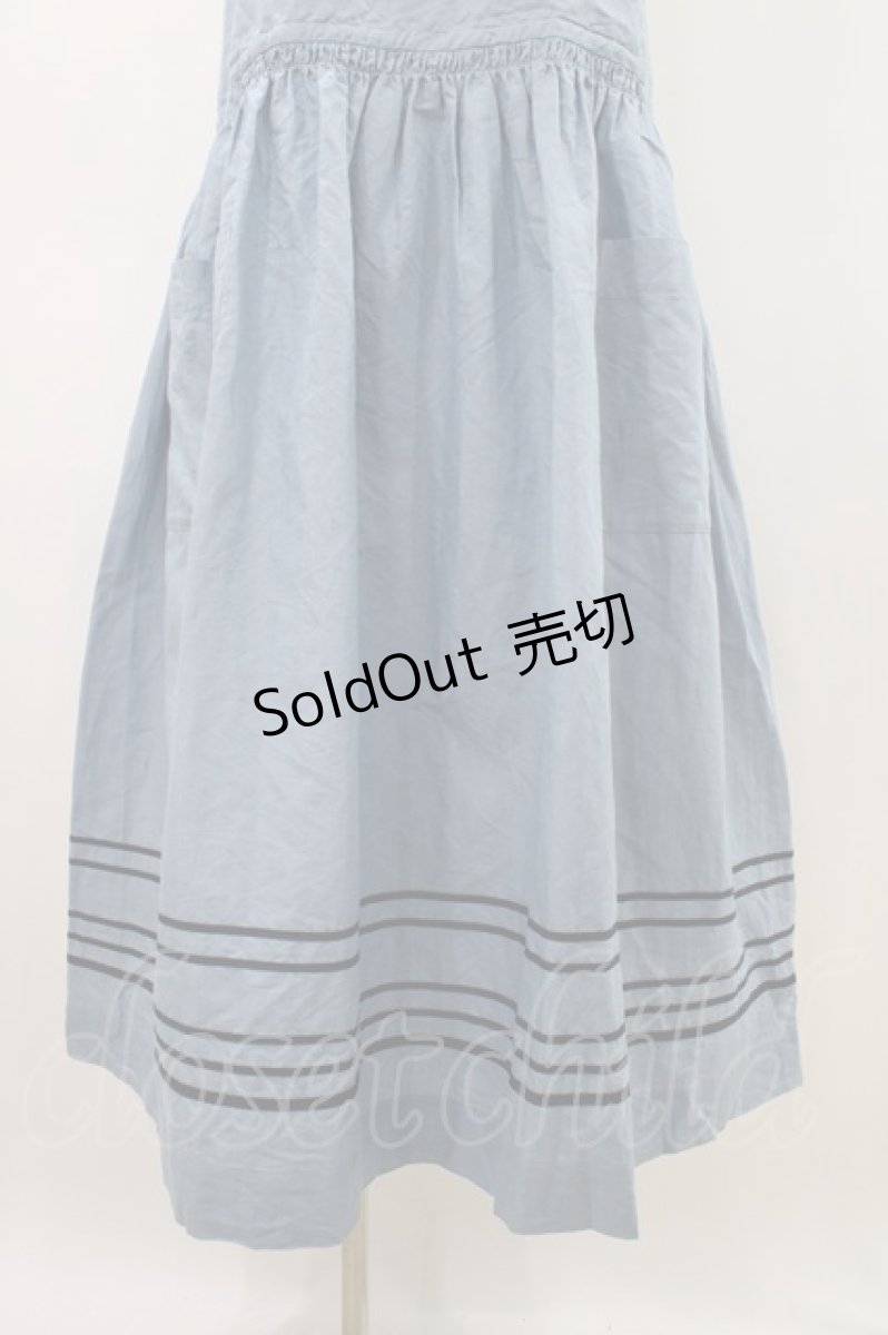 画像5: Jane Marple / Vintage marine tablier skirt  ブルーグレイ×ネイビー H-26-05-08-1009-JM-SK-KB-ZH (5)