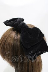 画像3: Jane Marple / 別珍リボンヘアバンド  ブラック H-26-05-08-1002-JM-AC-KB-ZH (3)