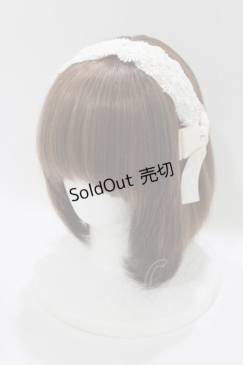 画像1: m petit by misako / TT*AMレースカチューシャ  オフ H-26-05-08-084-LO-AC-NS-ZH (1)