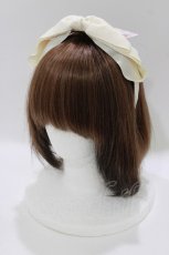 画像1: m petit by misako / AM*NIリボンカチューシャ  オフ H-26-05-08-085-LO-AC-NS-ZH (1)