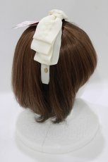 画像2: m petit by misako / AM*NIリボンカチューシャ  オフ H-26-05-08-085-LO-AC-NS-ZH (2)