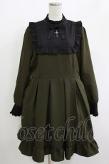 画像1: DearMyLove / クロス刺繍シスターワンピース 4L カーキ H-26-05-08-013-LO-OP-NS-ZH (1)