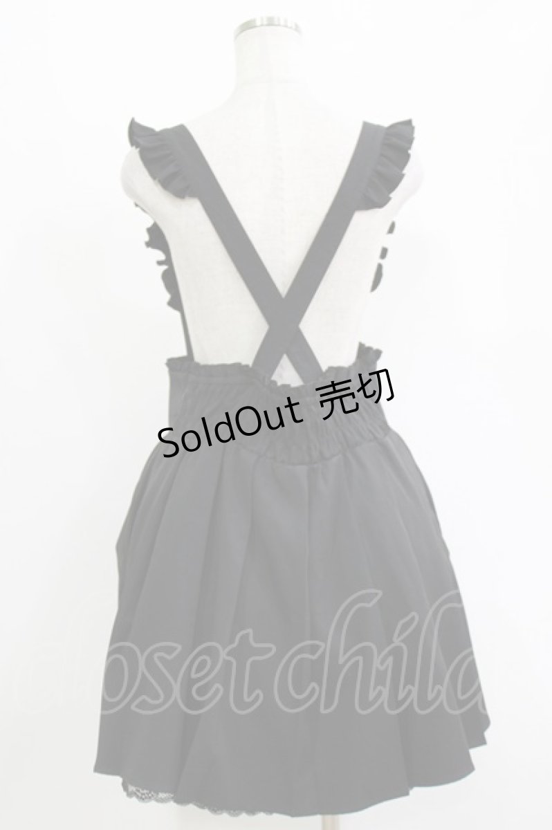 画像3: DearMyLove / サス付レースアッププリーツスカート 4L ブラック H-26-05-08-025-LO-SK-NS-ZH (3)
