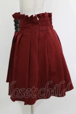 画像2: DearMyLove / 3連バックルプリーツスカート 4L ワイン H-26-05-08-026-LO-SK-NS-ZH (2)