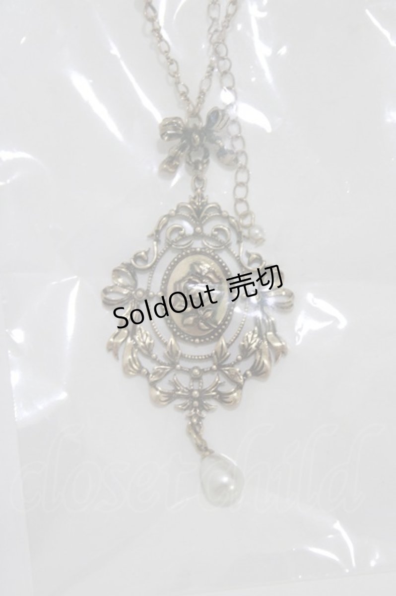 画像1: Kurumi Collaboration / CLK*ネックレス  アンティークゴールド H-26-05-08-003-LO-AC-NS-ZH (1)