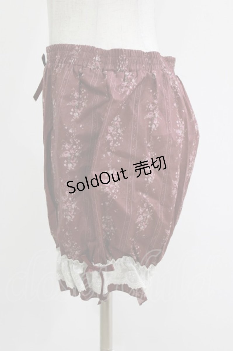 画像2: Kurumi Collaboration / Fairy’s Bouquetドロワーズ L ワイン H-26-05-09-034-LO-PA-NS-ZH (2)