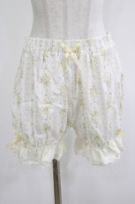 画像1: Kurumi Collaboration / Fairy’s Bouquetドロワーズ L 白/イエロー H-26-05-09-035-LO-PA-NS-ZH (1)