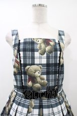 画像4: Emily Temple cute / Teddy Bear Tartanノースリーブワンピース  オフ白 H-26-05-09-1029-ET-OP-KB-ZH (4)