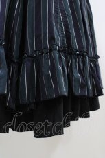 画像5: ATELIER PIERROT / レジメンタルストライプコルセットスカート  グリーン H-26-05-09-1031-EL-SK-KB-ZH (5)