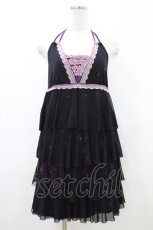 画像1: h.Jelly HONEY / ティアードキャミワンピース  ブラック H-26-05-09-1038-HN-OP-KB-ZH (1)