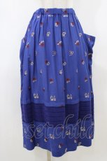 画像1: Jane Marple / Dance With Roses Jacquard Apron Skirt M ネイビー H-26-05-09-1045-JM-SK-KB-ZH (1)