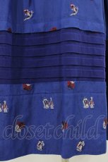 画像3: Jane Marple / Dance With Roses Jacquard Apron Skirt M ネイビー H-26-05-09-1045-JM-SK-KB-ZH (3)