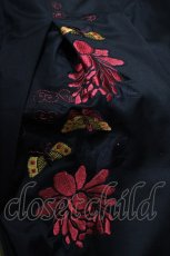 画像3: gouk / 刺繍タックスカート  ブラック H-26-05-09-1051-GO-SK-KB-ZH (3)