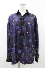 画像1: gouk / 花焔の星空柄ビッグブラウス  ブラック H-26-05-09-1060-GO-BL-KB-ZH (1)