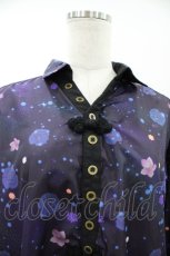 画像3: gouk / 花焔の星空柄ビッグブラウス  ブラック H-26-05-09-1060-GO-BL-KB-ZH (3)