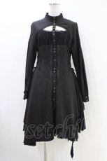 画像1: Ozz Croce / 薔薇刺繍レイヤードワンピース  黒 H-26-05-09-1018-OO-OP-AK-ZH (1)
