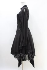 画像3: Ozz Croce / 薔薇刺繍レイヤードワンピース  黒 H-26-05-09-1018-OO-OP-AK-ZH (3)