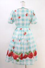 画像2: Emily Temple cute / ギンガムチェックBERRYワンピース  ミント H-26-05-09-1023-ET-OP-KB-ZH (2)