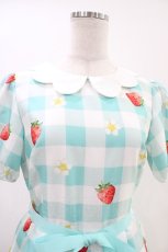 画像4: Emily Temple cute / ギンガムチェックBERRYワンピース  ミント H-26-05-09-1023-ET-OP-KB-ZH (4)