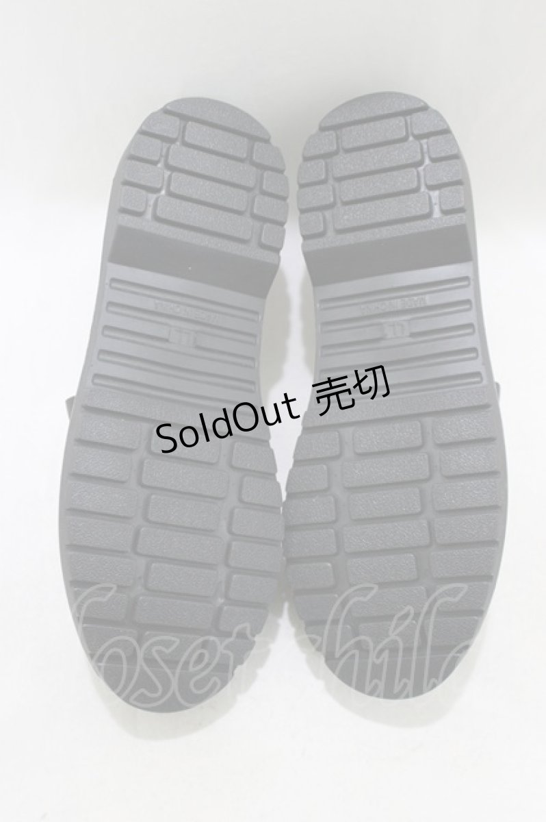 画像4: m petit by misako / AMリボンフリルローファー LL ブラック H-26-05-09-088-LO-SH-NS-ZH (4)