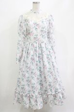 画像1: Kurumi Collaboration / KRハナジゴスリーブワンピース M 白 H-26-05-09-011-LO-OP-NS-ZH (1)